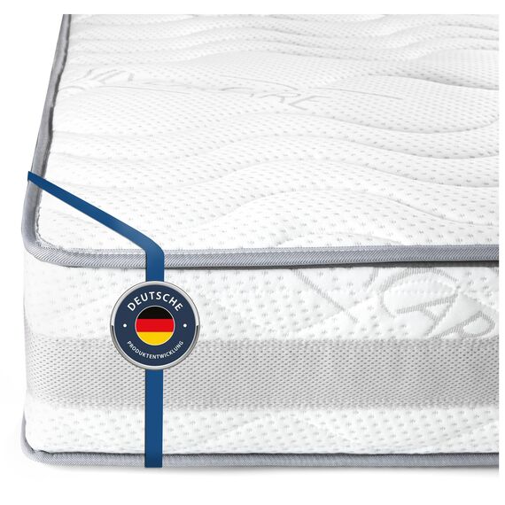 BMM Matratze 160x190cm Komfort 23 H2 medium/Kaltschaummatratze Öko-Tex Zertifiziert/ergonomische 7 Zonen Matratze Höhe 23cm / Matratzen Deutsche Produktentwicklung