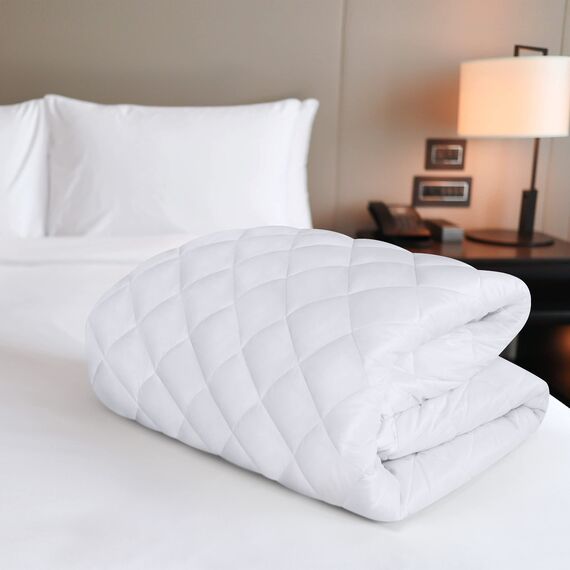 Utopia Bedding Gesteppte Matratzenauflage (großes Einzelbett), Matratzenbezug dehnbar bis 40,6 cm Höhe