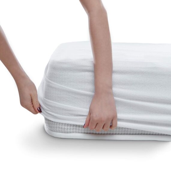 Alreya Wasserdichter Matratzenschoner Atmungsaktiv Schutz mit Rundumbezug 90 cm x 200 cm (2er Set) Matratzenauflage ohne Knistern, Baumwolle Matratzenschutz