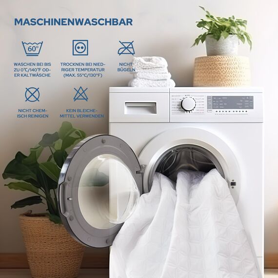 BEDLORE Matratzenschoner 120 x 200 cm, wasserdichte Matratzenauflage, geräuschloser Matratzenbezug mit tiefer Tasche – weich, atmungsaktiv und komfortabel (Weiß)