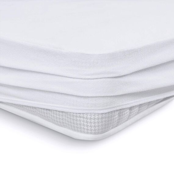 Alreya Wasserdichter Matratzenschoner Atmungsaktiv Schutz mit Rundumbezug 140 cm x 200 cm (2er Set) Matratzenauflage ohne Knistern, Baumwolle Matratzenschutz