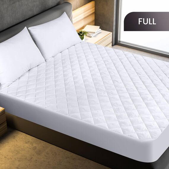 Utopia Bedding Gesteppte Matratzenauflage (Full-Size), Matratzenbezug dehnbar bis 40,6 cm Höhe
