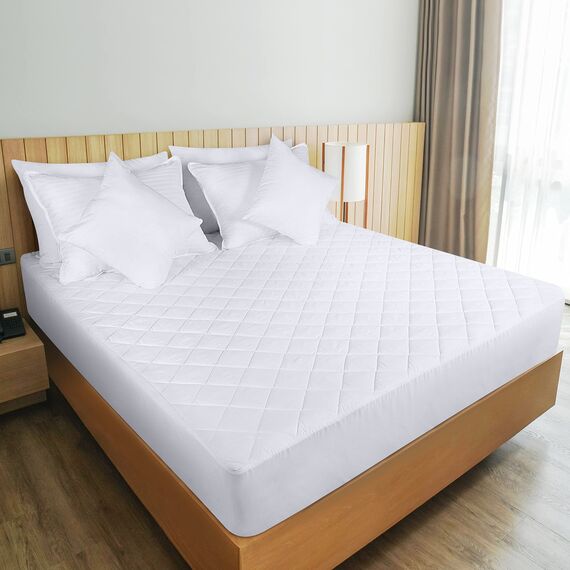 Utopia Bedding Gesteppte Matratzenauflage (Queen-Size), Matratzenbezug dehnbar bis 40,6 cm Höhe