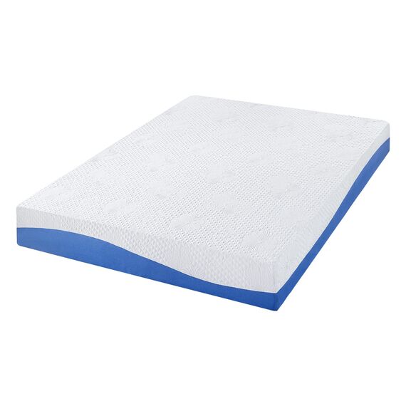 Olee sleep 25cm Memory Foam Matratze / Kaltgelschaum / Öko-Tex / CertiPUR-US / Komfortable Matratze / Rollmatratze / 3 Schichten / 100 x 200cm / Twin XL / Blau