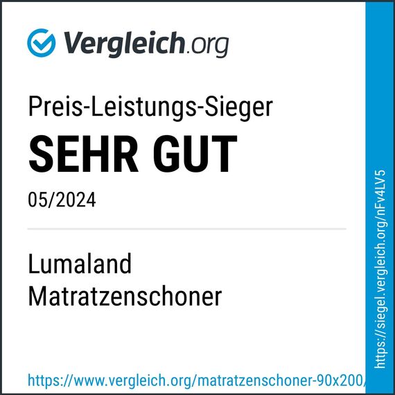 Lumaland 2X wasserdichte Matratzenauflage 70 cm x 140 cm | Öko-Tex Zertifiziert, Oberfläche aus 100% Baumwolle | Wasserundurchlässiger & atmungsaktiver Matratzenschoner