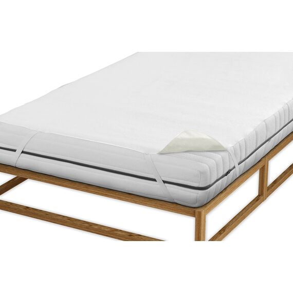 biberna Sleep & Protect 0808315 Matratzenauflage Molton (blut-, urin- und wasserundurchlässig), empfehlenswert für Allergiker 1x 200x200 cm weiß