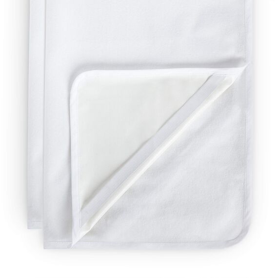 Lumaland 2X wasserdichte Matratzenauflage aus Flanell 70 cm x 140 cm | Öko-Tex Zertifiziert, Oberfläche aus 100% Baumwolle | Wasserundurchlässiger & atmungsaktiver Matratzenschoner
