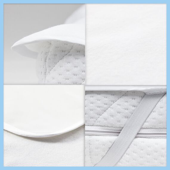 Lumaland 2X wasserdichte Matratzenauflage aus Flanell 70 cm x 140 cm | Öko-Tex Zertifiziert, Oberfläche aus 100% Baumwolle | Wasserundurchlässiger & atmungsaktiver Matratzenschoner