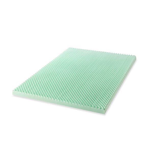 Best Price Mattress Matratzenauflage aus Memory-Schaum mit beruhigendem Aloe-Aufguss, CertiPUR-US-Zertifiziert, 7,6 cm, Grün