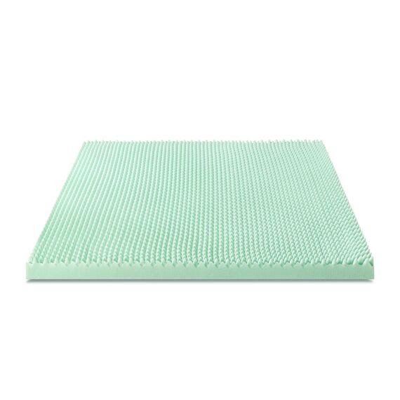 Best Price Mattress Matratzenauflage aus Memory-Schaum mit beruhigendem Aloe-Aufguss, CertiPUR-US-Zertifiziert, 7,6 cm, Grün