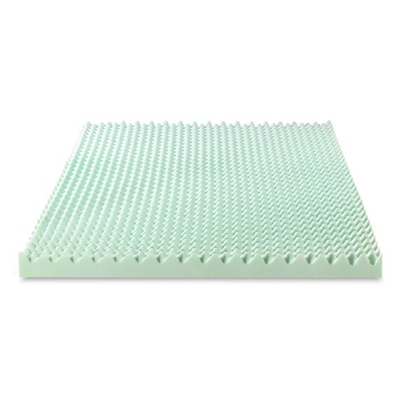 Best Price Mattress Matratzenauflage aus Memory-Schaum, 10,2 cm, mit beruhigendem Aloe-Aufguss, CertiPUR-US-Zertifiziert, Doppelbett, Grün