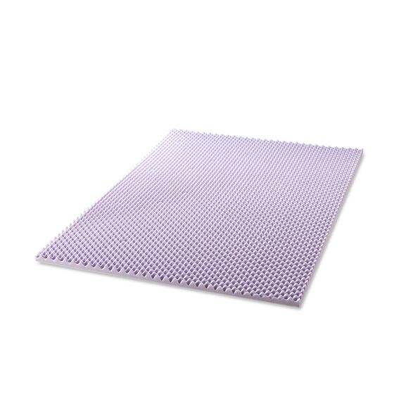 Best Price Mattress Matratzenauflage aus Memory-Schaum in Eierkiste, 3,8 cm, mit beruhigendem Lavendel-Aufguss, CertiPUR-US-zertifiziert, Schlafsaal-Essentials, voll