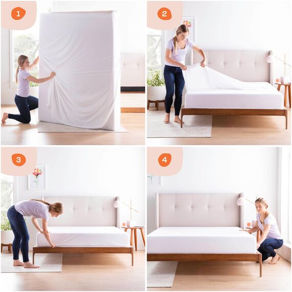 Linenspa Matratzenüberzug mit Reißverschluss, wasserdicht und bettwanzensicher, geräuschloser und saugfähiger Bezug – Schlafsaal Essentials – Twin XL