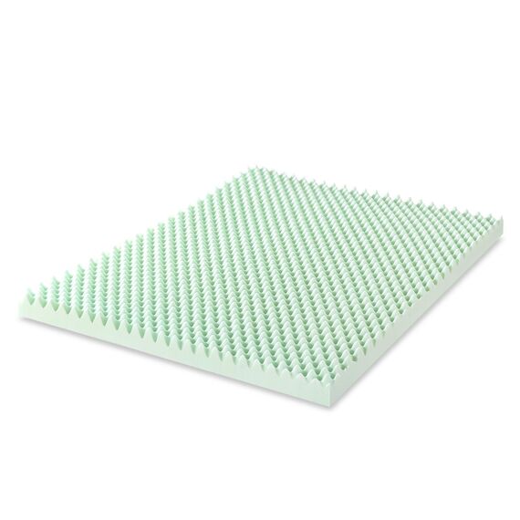 Best Price Mattress Matratzenauflage aus Memory-Schaum, 10,2 cm, mit beruhigendem Grüntee-Aufguss, CertiPUR-US-Zertifiziert, Kingsize-Bett