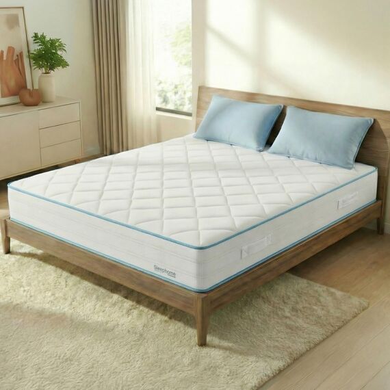 Sleephome Vaniglia Plus 20 cm, Matratze 180 x 200 cm, hypoallergen und antibakteriell, ergonomisch und orthopädisch, atmungsaktiv