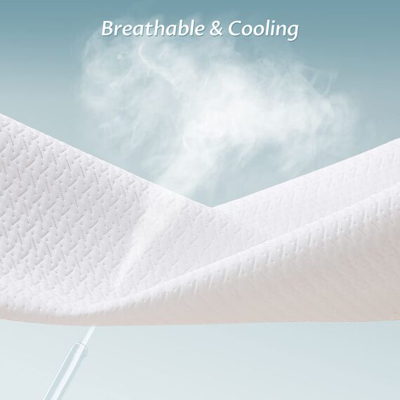 Reaks Matratzenschoner, wasserdicht, mit tiefer Tasche bis zu 38,1 cm