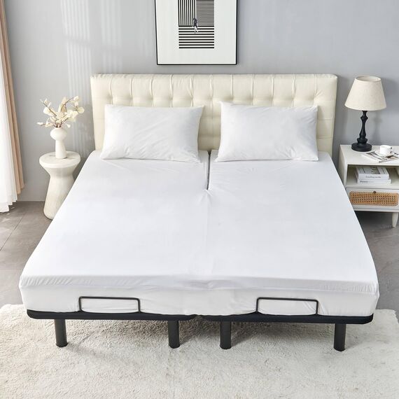 Matratzenschoner für verstellbares Bett mit oberem Flexkopf, wasserdicht, ultraweich, 71,1–76,2 cm