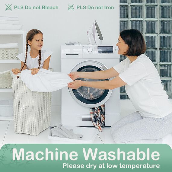 Matratzenschoner für King-Size-Betten, wasserdicht, waschbar, Bambus-Viskose, atmungsaktiv, geräuschlos, Bettschutz, 12,7 cm – 53,3 cm, elastische, tiefe Tasche