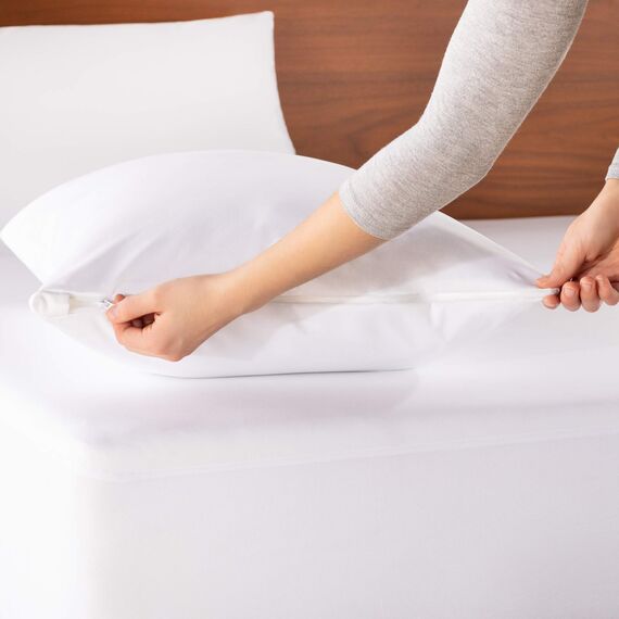 LinenSpa Matratzenschoner aus glattem Stoff, 100% wasserdicht, hypoallergen, nur Oberflächen-Schutz, Vinylfrei