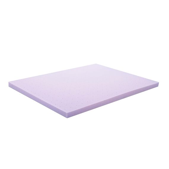 LUCID 7,6 cm Lavendelgeschmack Schaumstoff-Matratzenauflage, belüftetes Design, Memory, 3 Zoll, Full