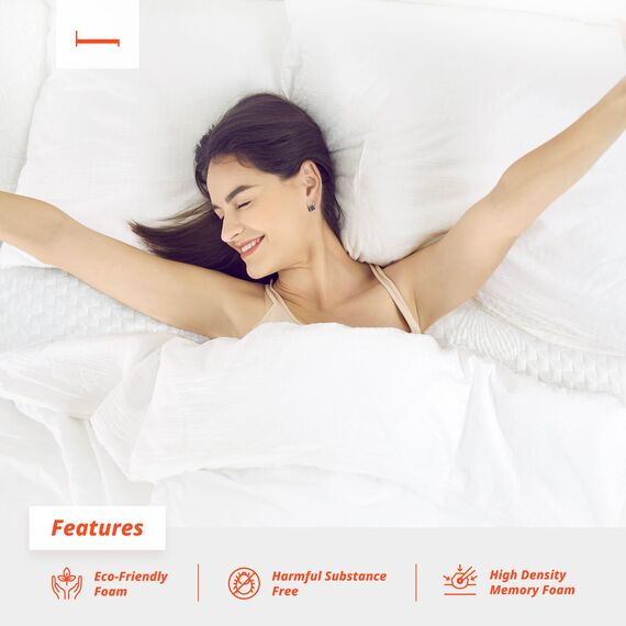 PrimaSleep Doppelmatratze, 25,4 cm Gel-Memory-Schaum-Matratze, mit Gel infundiert für Komfort und Druckentlastung, CertiPUR-US-zertifiziert, Bed-in-a-Box, mittelfest, grau, Doppelgröße