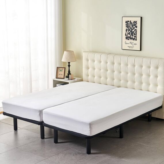 Kingnex Wasserdichter Matratzenschoner für verstellbares Bett, 2 Cali Twin XL, 91,4 x 213,4 cm, weicher, geräuschloser Jersey-Matratzenbezug mit tiefer Tasche