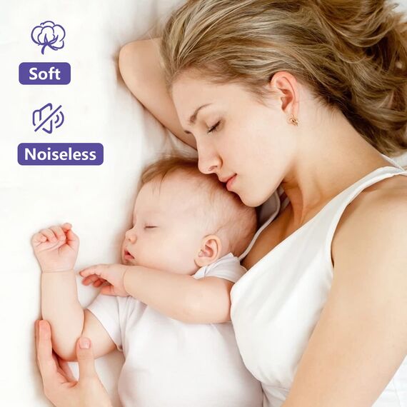 2 Stück Matratzenschoner für Doppelbett, wasserdicht, Doppelbettgröße, weich, atmungsaktiv, geräuschlos, tiefe Tasche für 15.2–38.1 cm Pads, waschbar, hypoallergen, Vinylfrei, Erwachsene, Weiß