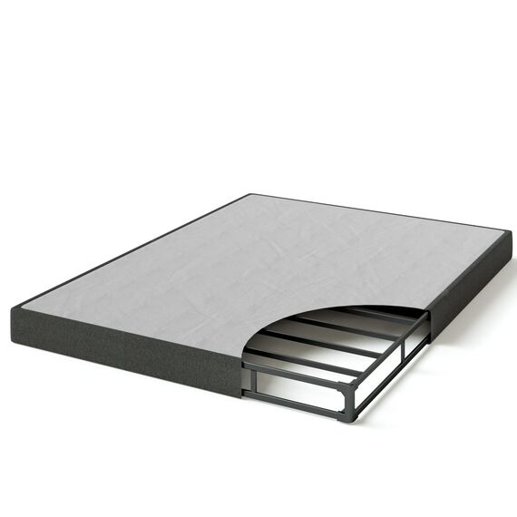 ZINUS WonderBox(TM) Smart Boxspring Quick Assembly Mattress Foundation, Durable Metal Frame, Full, Grey