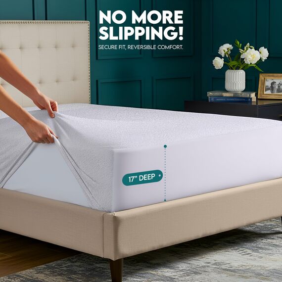 Utopia Bedding Matratzenschoner Wasserdicht, Viskose, Öko-Tex Zertifiziert, Spannbetttuch, Matratzenbezug, Atmungsaktiv, Rundum elastisch