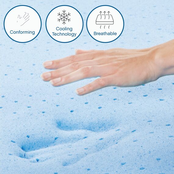 Classic Brands Cool Gel Ventilated Memory Foam 10-Inch Mattress | CertiPUR-US Certified | Bed-in-a-Box, Full