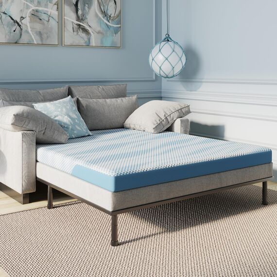 Classic Brands 4.5-Inch Memory Foam Replacement Mattress for Sleeper Sofa Bed, Full
