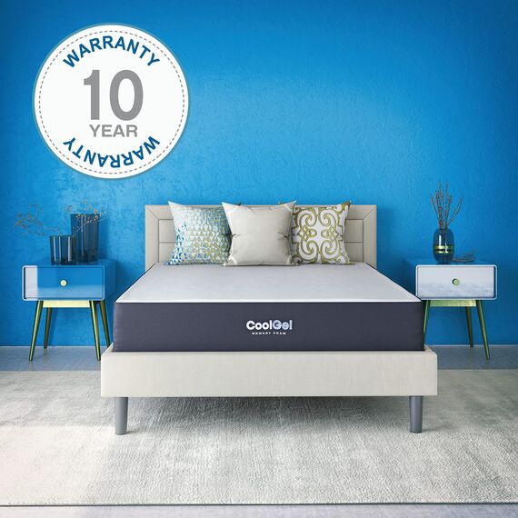 Classic Brands Cool Gel Ventilated Memory Foam 10-Inch Mattress | CertiPUR-US Certified | Bed-in-a-Box, Full