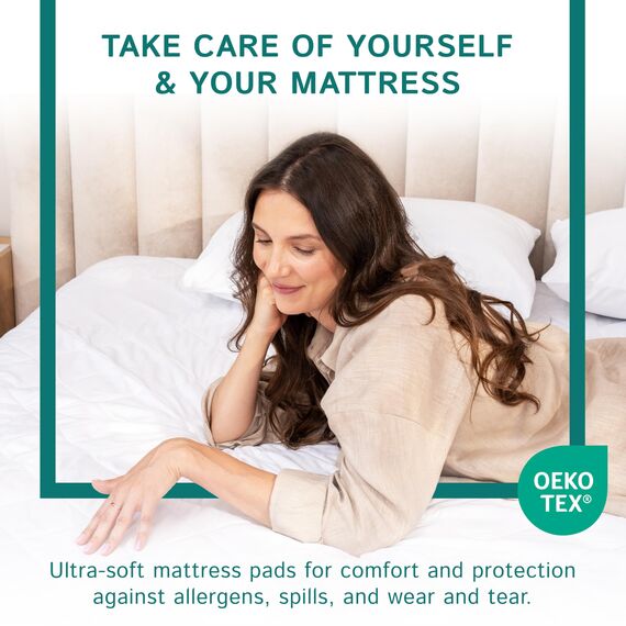 Gesteppter wasserdichter Matratzenschoner – Split Queen