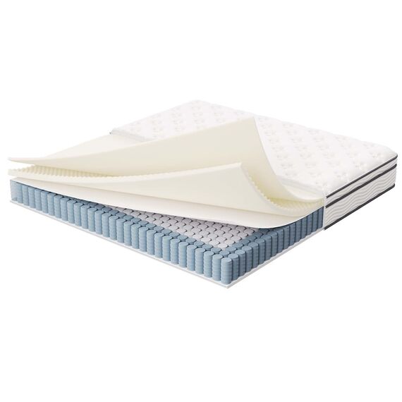 Modway MOD-7090-WHI Jenna Federkernmatratze und Schaumstoff-King-Matratze, 30,5 cm, Weiß
