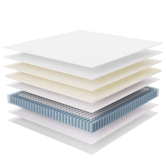 Modway MOD-7090-WHI Jenna Federkernmatratze und Schaumstoff-King-Matratze, 30,5 cm, Weiß