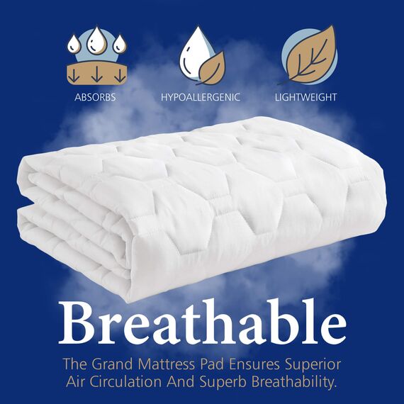 The Grand Matratzenbezug für Wohnmobil-Kingsize-Bett, tiefe Taschen, hypoallergen und atmungsaktiv (kurzes Kingsize-Bett), 183 x 203 cm