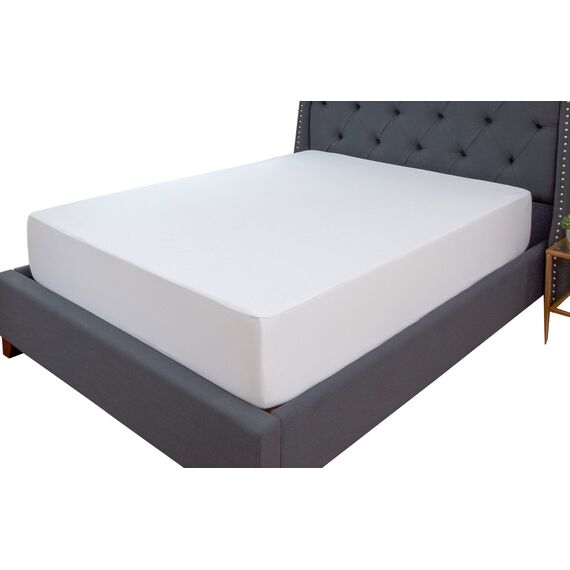 VIBE Defend-A-Bed Premium Fitted Washable Terry Cloth Wasserdichter Matratzenschoner, Polyester, Weiss/opulenter Garten, Queen