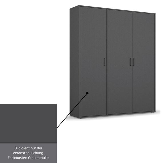Rauch Graumetallic Holzmuster (1T × 10B × 5H cm) – Möbel Stoffmuster