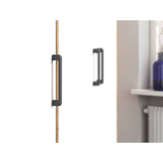 Rauch Möbel Voyager, Kleiderschrank für Schlafzimmer, Kinderzimmer, Babyzimmer, Jugendzimmer, Flur, 4-türig, 4 Schubladen, mit Zubehör Basic, Farbe Weiß/Eiche Artisan, Breite 187cm