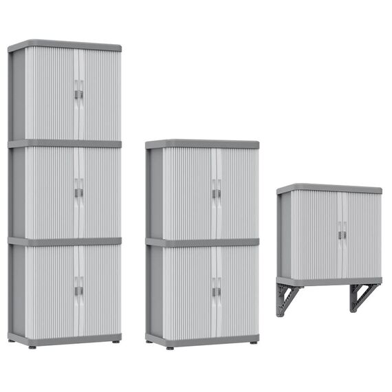 Kreher Rolladenschrank | Wandschrank | Hängeschrank | Universalschrank in toller, Neuer Optik. Mit leichtgängigen Schiebetüren. Bietet noch mehr Stauraum! (XXL Universalschrank mit 6 Böden)