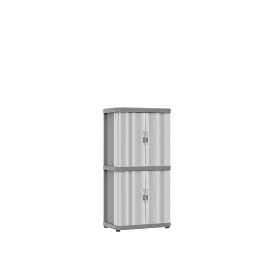Kreher Rolladenschrank | Wandschrank | Hängeschrank | Universalschrank in toller, Neuer Optik. Mit leichtgängigen Schiebetüren. Bietet noch mehr Stauraum! (XL Universalschrank mit 4 Böden)