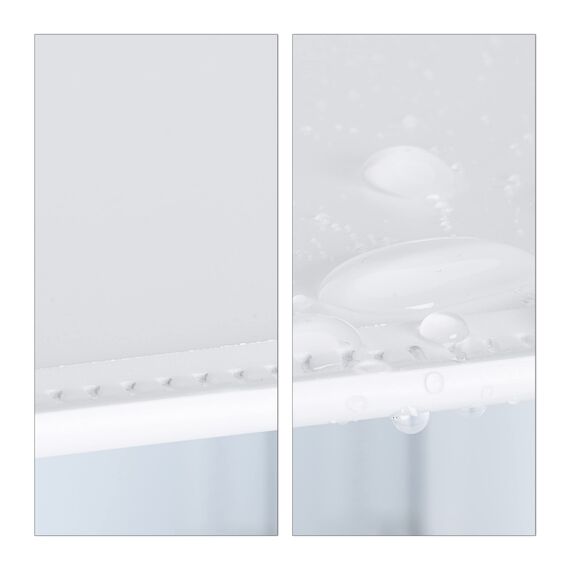 Relaxdays Schuhschrank Kunststoff, Schuhregal geschlossen, Regalsystem 6 Fächer, H x B x T: 107 x 49 x 37 cm, weiß
