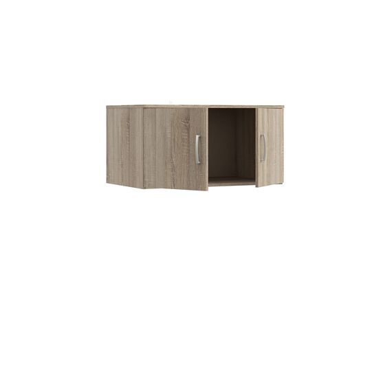 FORTE Niko Aufsatz mit 2 Türen, Holzwerkstoff, Sonoma Eiche, 43 x 82 x 53 cm