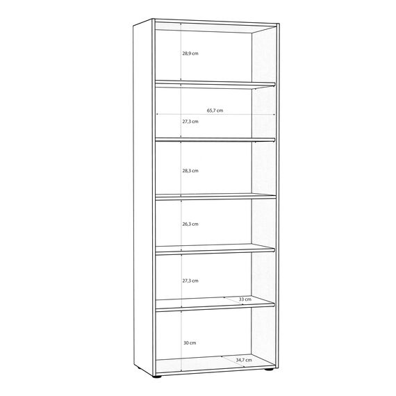 Forte NET306 Schuhschrank 70, moderner Flurschrank, 2-türig, 5 Regalböden, Flur, Diele, Abstellraum, Holzwerkstoff, Kaschmir|Beige, 68,7 cm breit x 181,1 cm hoch x 36,5 cm tief