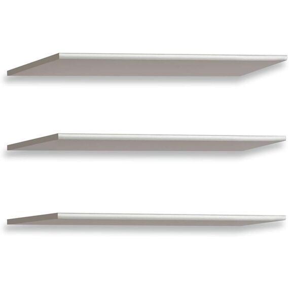 FORTE 3-er Einlegebödenset, Holzwerkstoff, Grau, 57.7 x 42 x 1.5 cm