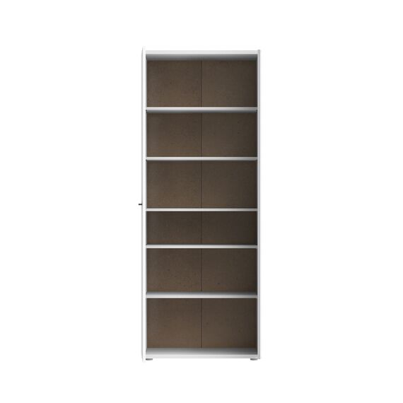 FORTE NET106 Schrank 70, Schuhschrank, Garderobenschrank, Abstellraum, Drehtürenschrank, 2-türig mit Einlegeböden, Weiß, 69 cm breit x 179 cm hoch x 35 cm tief