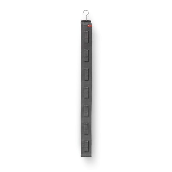 Rayen | Premium Handtaschenhalter | Platzsparend | Für Türen und Schränke | 7 Aufhänger mit Klettverschluss | Strapazierfähiges Material | Inklusive Bügel und Aufhänger | Maße: 95x7.5 cm