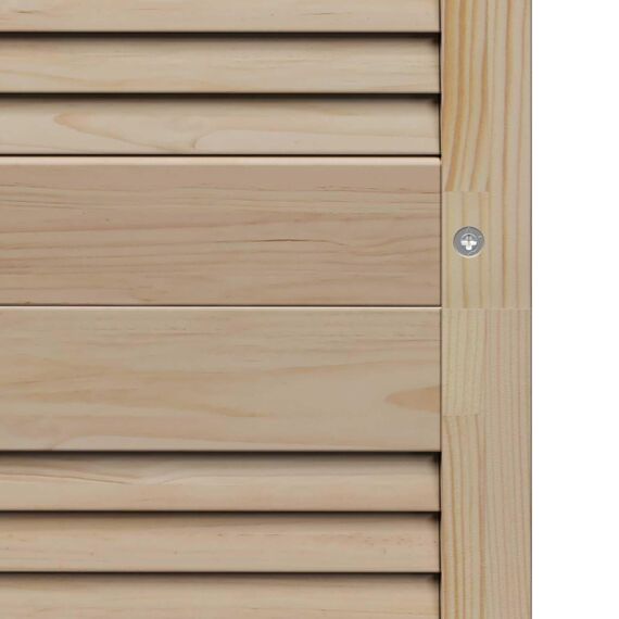 vidaXL Schranktür 4 pcs Natur 140.5 x 2 x 59.5 cm Massives Kiefernholz, Stylischer Kiefernbereich, minimalistisches Design, coole Aufbewahrung, glatte Tür für Schlafzimmer oder Wohnzimmer