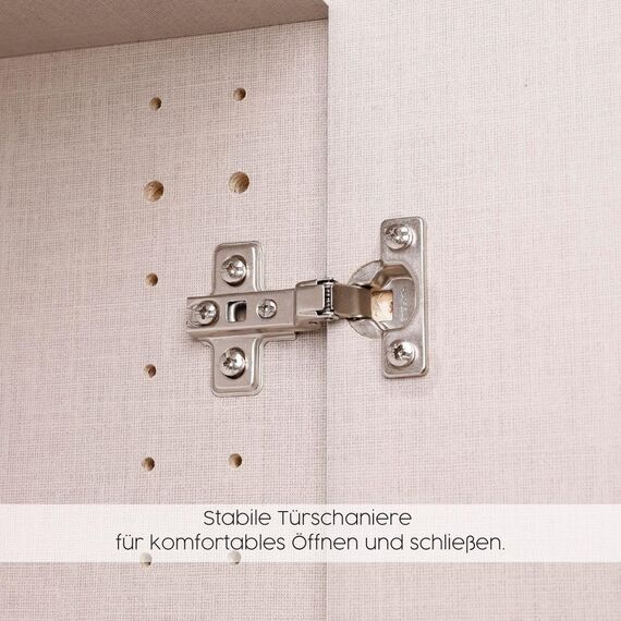 Rauch Möbel Alvara, Eckschrank, 2-türig, Eckkleiderschrank Weiß, mit Spiegel, 117x197x104cm