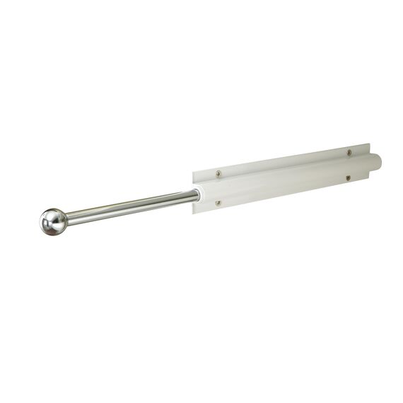 Easy Track Sliding Wardrobe Rod, White